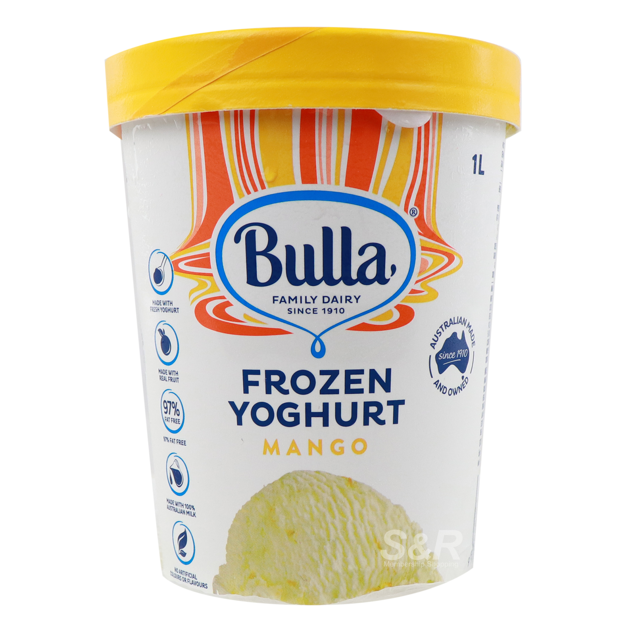 Bulla Frozen Yogurt Mango 1L Bulla Frozen Yogurt Mango 1L